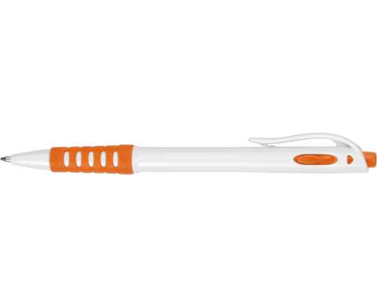 Ручка пластиковая шариковая Фиджи, 13180.13, Цвет: оранжевый,белый, изображение 4