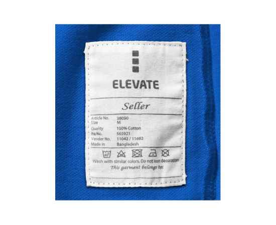 Рубашка поло Seller мужская, M, 3809044M, Цвет: синий, Размер: M, изображение 6