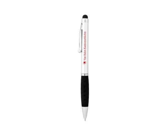 10654101 Ручка-стилус шариковая Ziggy, черные чернила, Цвет: черный,серебристый, Размер: черные чернила, изображение 4