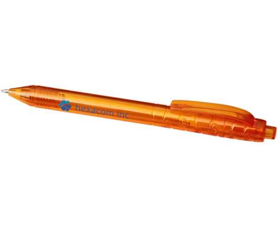 Ручка пластиковая шариковая Vancouver, 10657807, Цвет: оранжевый прозрачный, изображение 4