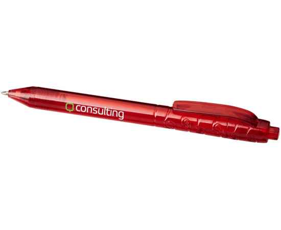 Ручка пластиковая шариковая Vancouver, 10657805, Цвет: красный прозрачный, изображение 4