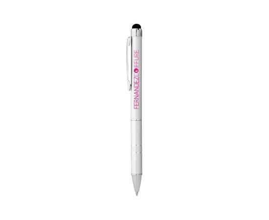 10654001 Ручка-стилус шариковая Charleston, черные чернила, Цвет: серебристый, изображение 4