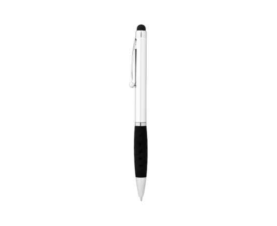 10654101 Ручка-стилус шариковая Ziggy, черные чернила, Цвет: черный,серебристый, Размер: черные чернила, изображение 3