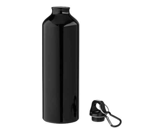 Алюминиевая бутылка Oregon с карабином, 10029706, Цвет: черный, Объем: 770, изображение 2