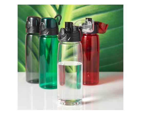 Бутылка спортивная Capri, 10031302, Цвет: красный прозрачный, Объем: 700, изображение 4