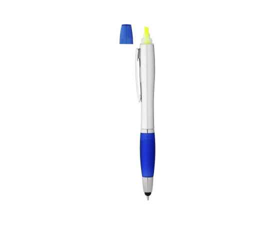 10658101 Ручка-стилус шариковая Nash с маркером, Цвет: серебристый,синий классический, изображение 5
