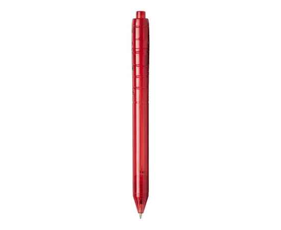 Ручка пластиковая шариковая Vancouver, 10657805, Цвет: красный прозрачный, изображение 2