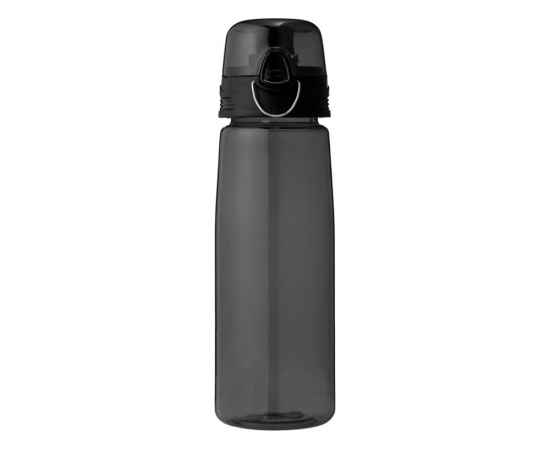 Бутылка спортивная Capri, 10031303, Цвет: черный прозрачный, Объем: 700, изображение 2