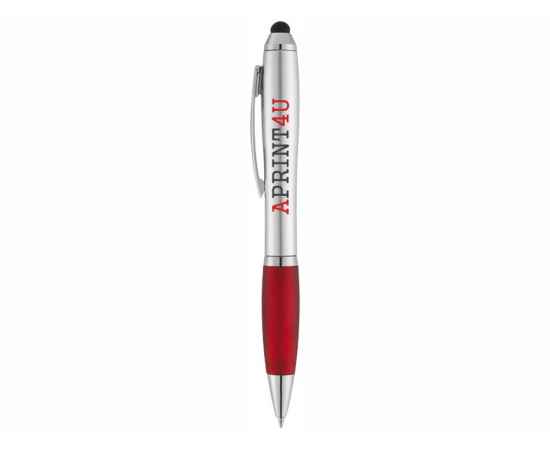 10678501 Ручка-стилус шариковая Nash, Цвет: красный,серебристый, изображение 4