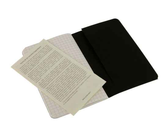 Набор записных книжек Cahier, Pocket (в клетку), А6, A6, 60712207, Цвет: черный, Размер: A6, изображение 3