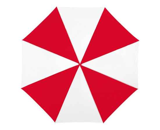 Зонт-трость Lisa, 10901712p, Цвет: красный,белый, изображение 2