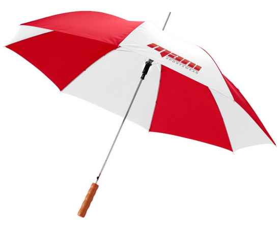 Зонт-трость Lisa, 10901712p, Цвет: красный,белый, изображение 3