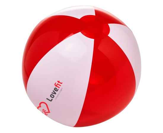 Пляжный мяч Bondi, 10039732, Цвет: красный,белый, изображение 3