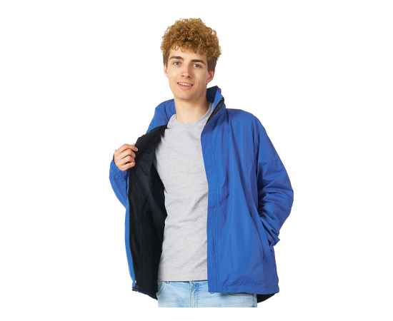 Куртка мужская с капюшоном Wind, L, 3175U69L, Цвет: синий классический, Размер: L, изображение 3