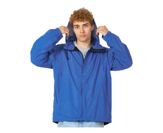 Куртка мужская с капюшоном Wind, L, 3175U69L, Цвет: синий классический, Размер: L, изображение 2