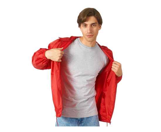 Ветровка мужская в чехле Promo, M, 3180P70M, Цвет: красный, Размер: M, изображение 2