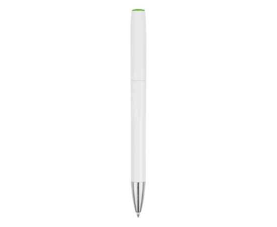 Ручка пластиковая шариковая Локи, 13615.19, Цвет: зеленое яблоко,белый, изображение 4
