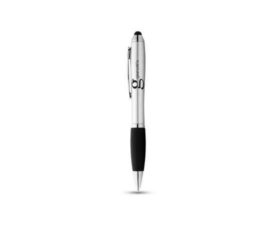 10639201 Ручка-стилус шариковая Nash, черные чернила, Цвет: черный,серебристый, Размер: черные чернила, изображение 3
