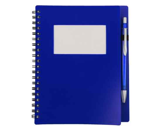 Блокнот Контакт с ручкой, 413502, Цвет: синий, изображение 4