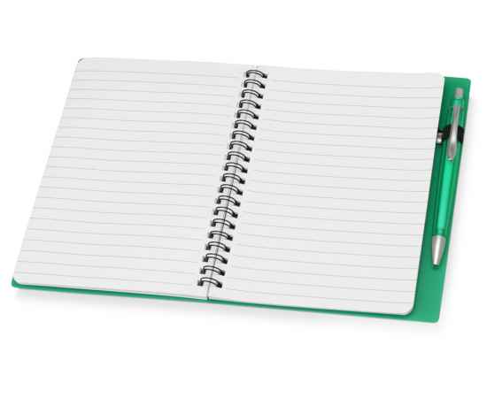 Блокнот Контакт с ручкой, 413503, Цвет: зеленый, изображение 3