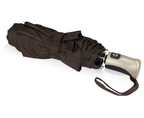 Зонт складной Оупен, 905117, Цвет: коричневый, изображение 3