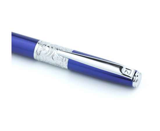 Ручка шариковая Baron, 417338, Цвет: синий,серебристый, изображение 4