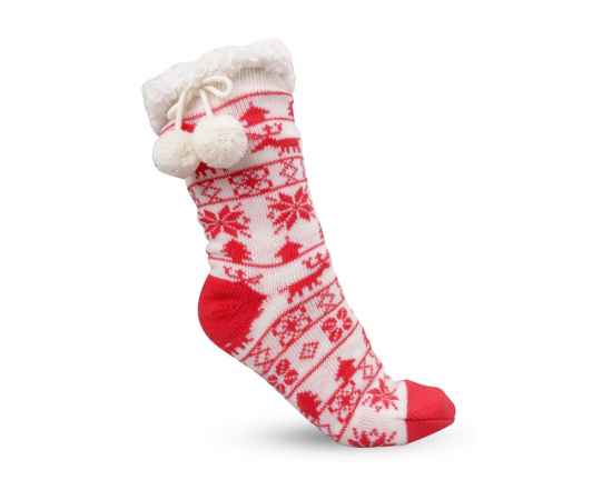 Домашние носки женские, 36-37, 790811, Цвет: красный, Размер: 36-37, изображение 2