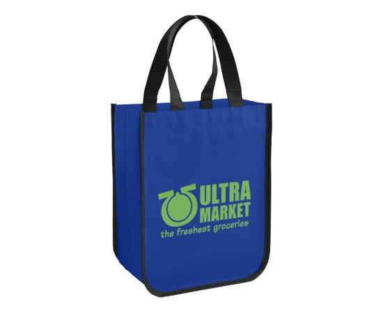 Ламинированная сумка для покупок, малая, 80 г/м2, 12034503, Цвет: ярко-синий, изображение 4