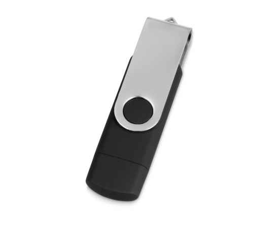 USB/micro USB-флешка на 16 Гб Квебек OTG, 16Gb, 6201.07.16, Цвет: черный, Размер: 16Gb, изображение 3