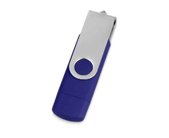 USB/micro USB-флешка на 16 Гб Квебек OTG, 16Gb, 6201.02.16, Цвет: синий, Размер: 16Gb, изображение 3
