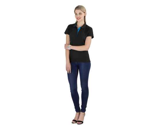 Рубашка поло Solo женская, L, 1517751L, Цвет: черный,аква, Размер: L, изображение 2