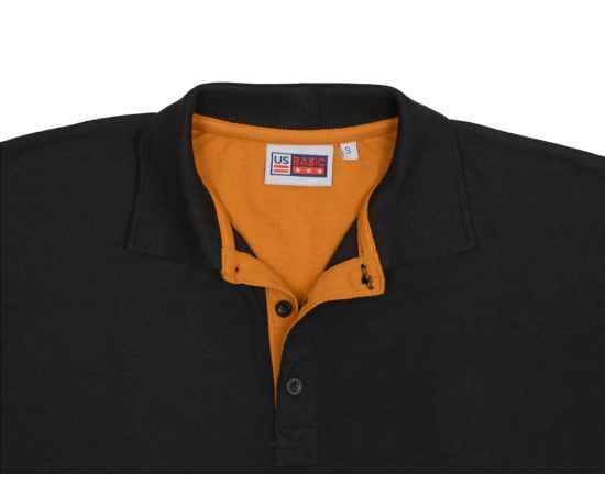 Рубашка поло Solo мужская, XL, 1507633XL, Цвет: черный,оранжевый, Размер: XL, изображение 4