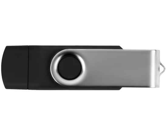 USB/micro USB-флешка на 16 Гб Квебек OTG, 16Gb, 6201.07.16, Цвет: черный, Размер: 16Gb, изображение 4