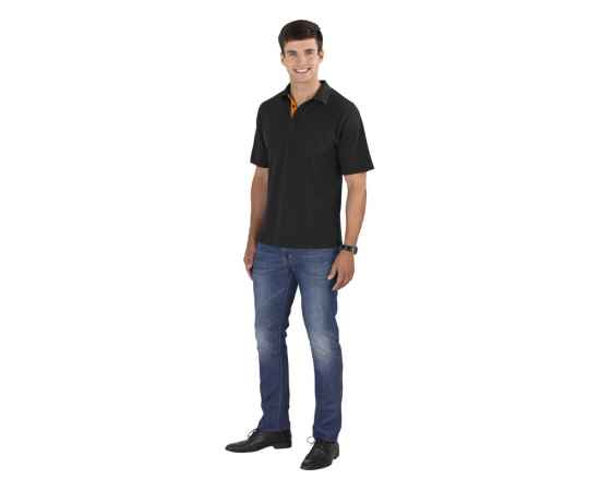 Рубашка поло Solo мужская, XL, 1507633XL, Цвет: черный,оранжевый, Размер: XL, изображение 5