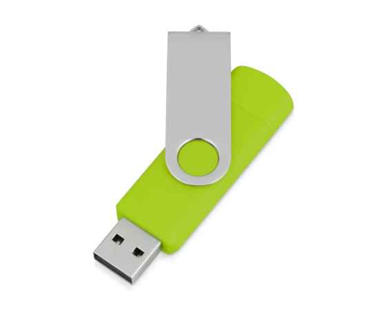 USB/micro USB-флешка на 16 Гб Квебек OTG, 16Gb, 6201.13.16, Цвет: зеленое яблоко, Размер: 16Gb, изображение 2