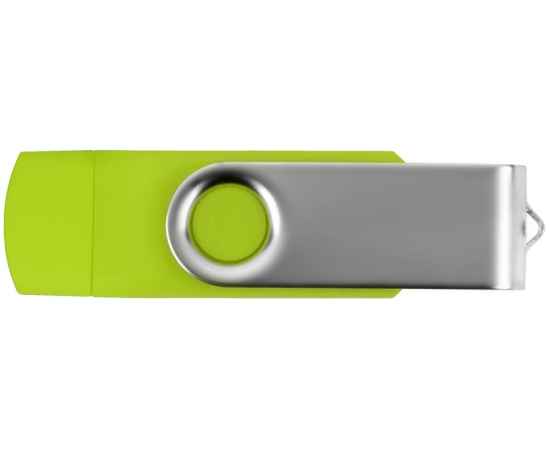 USB/micro USB-флешка на 16 Гб Квебек OTG, 16Gb, 6201.13.16, Цвет: зеленое яблоко, Размер: 16Gb, изображение 4