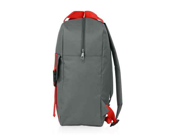 Рюкзак Lock с отделением для ноутбука, 934421, Цвет: серый,красный, изображение 5