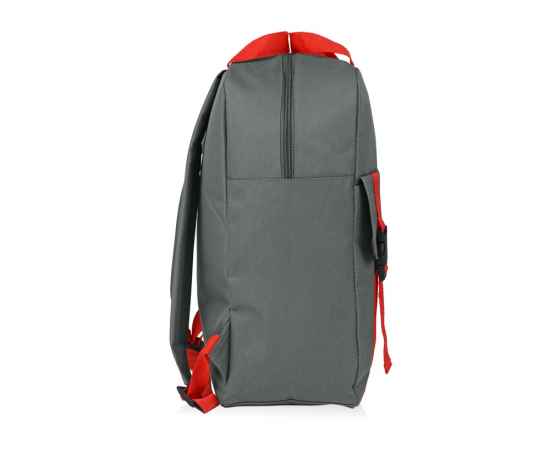 Рюкзак Lock с отделением для ноутбука, 934421, Цвет: серый,красный, изображение 6