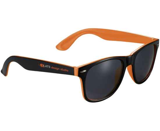 Очки солнцезащитные Sun Ray с цветной вставкой, 10050004, Цвет: черный,оранжевый, изображение 5
