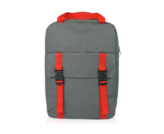 Рюкзак Lock с отделением для ноутбука, 934421, Цвет: серый,красный, изображение 4