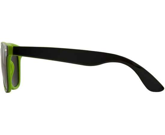 Очки солнцезащитные Sun Ray с цветной вставкой, 10050003, Цвет: черный,лайм, изображение 3