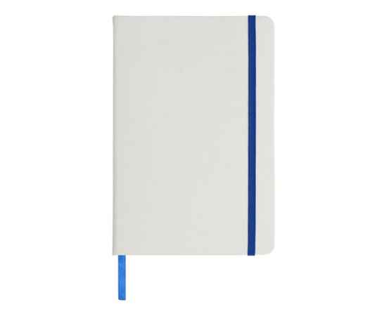 Блокнот А5 Spectrum с белой обложкой и цветной резинкой, 10713501, Цвет: ярко-синий,белый, изображение 2