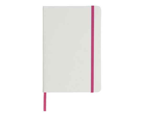Блокнот А5 Spectrum с белой обложкой и цветной резинкой, 10713506, Цвет: розовый,белый, изображение 2