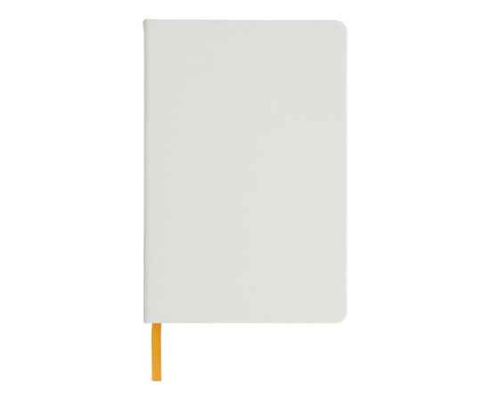 Блокнот А5 Spectrum с белой обложкой и цветной резинкой, 10713504, Цвет: оранжевый,белый, изображение 3