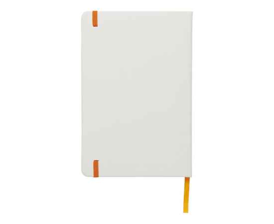Блокнот А5 Spectrum с белой обложкой и цветной резинкой, 10713504, Цвет: оранжевый,белый, изображение 5