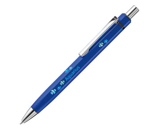 Ручка металлическая шариковая шестигранная Six, 187920.02, Цвет: синий, изображение 3