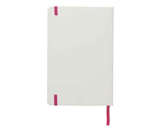 Блокнот А5 Spectrum с белой обложкой и цветной резинкой, 10713506, Цвет: розовый,белый, изображение 5