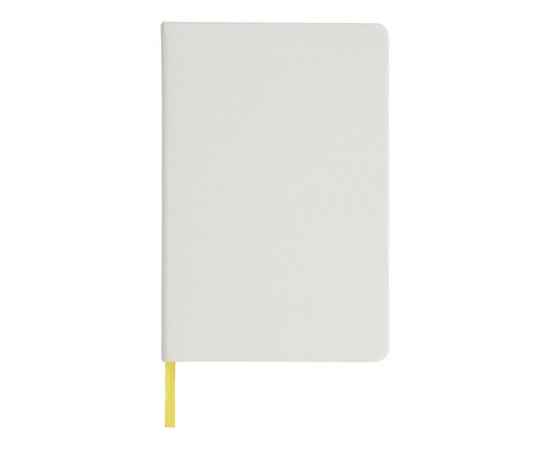 Блокнот А5 Spectrum с белой обложкой и цветной резинкой, 10713505, Цвет: белый,желтый, изображение 3