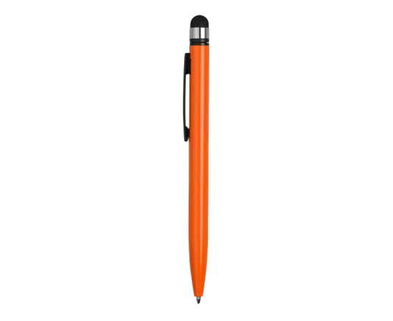13471.13 Ручка-стилус металлическая шариковая Poke, Цвет: черный,оранжевый, изображение 3