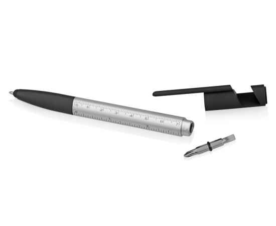 71530.00 Ручка-стилус металлическая шариковая Multy, Цвет: черный,серебристый, изображение 7
